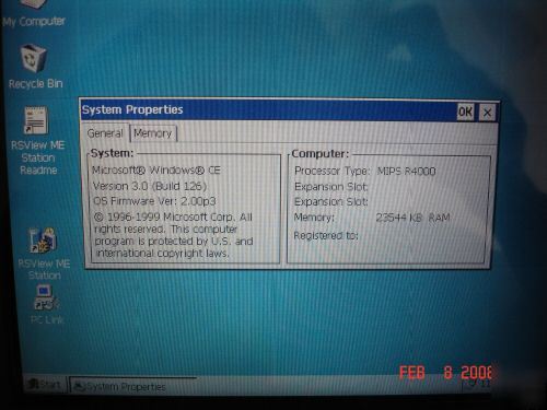 Ab RAC6182 color versaview-700, rsview me,ethernet,usb 