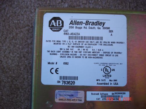 Ab RAC6182 color versaview-700, rsview me,ethernet,usb 