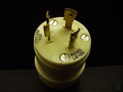 Bryant plug 2341 HBL2341 20A 480 v L8-20P twist-lock