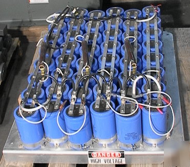 Capacitor bank 450 vdc 1800 microfarad times 48 sprague