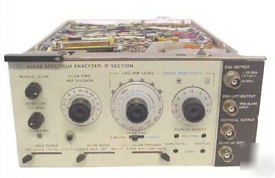 Hewlett packard hp 8552B operating & maintenance manual