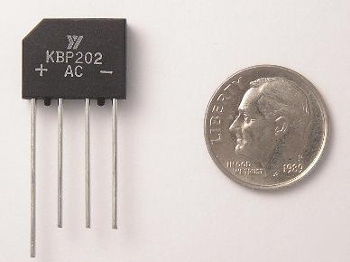 KBP202 bridge rectifier 2 amp 200 volt 50 pieces