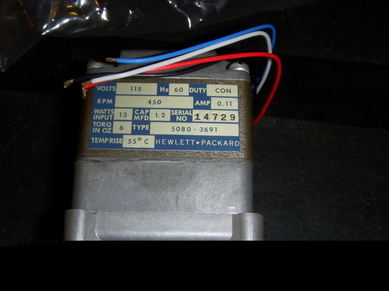 New hewlett-packard type 5080-3691 gearcase motor