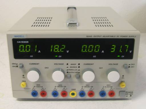Quad outputs laboratory dc power supply