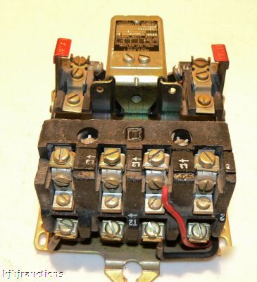 Square d nema 1 class 8536 10 hp max motor starter