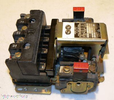 Square d nema 1 class 8536 10 hp max motor starter