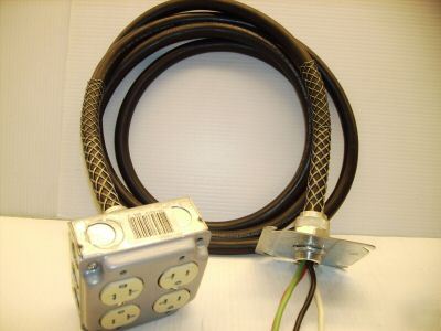 5-20R/10-4 awg seoow coleman cable 600 v /kellems grips