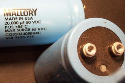 Mallory capacitors filter tubes fuses asst'd components