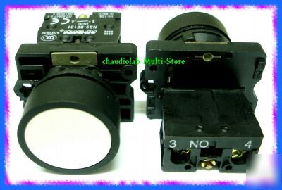 New 2 pcs hq momentary pushbutton switch no white #0911