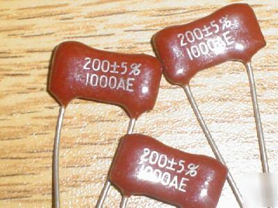 New 5PCS 1000V 200PF dipped silver mica capacitors 