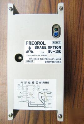 New mitsubishi/freqrol fr-bu-15K brake option BU15K 