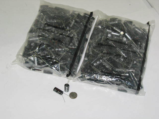 New panasonic 100UF 100V capacitors eca-2AHG101 qty-400 