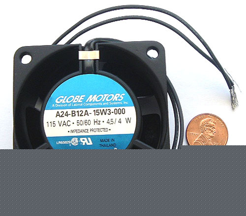 Fan ~ 115VAC 4.5/4W ~ 5 blades ~ globe motors (1)