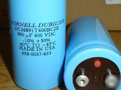 New 2PCS cde 400V 890UF computer grade bus capacitors 