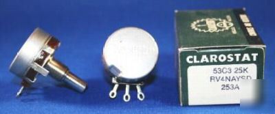New clarostat 53C325K 53C3-25K potentiometer qty. 5 
