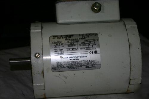 Reliance elect. duty master a-c motor hp. 1/2