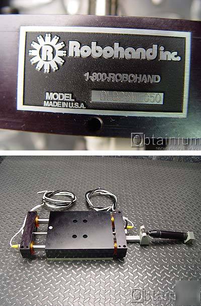 Robohand DLB25MLC50 precision pneumatic slide actuator