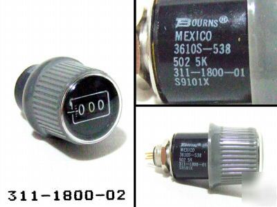 Tektronix 311-1800-02 bourns 3610S-538-502 dial b
