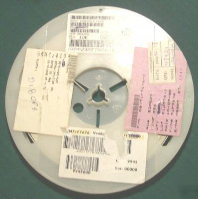 (4500) resistors, 10K, 5%, partial reel