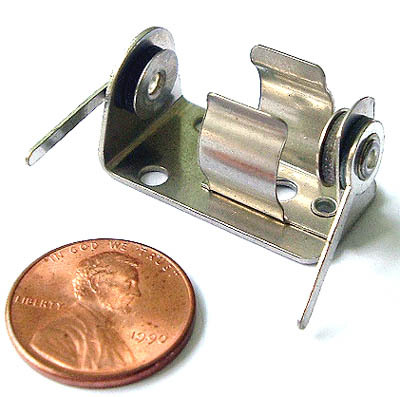 Battery clip holder for 1/2AA cell batteries (10)
