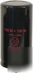 Capacitor electrolytic 100/100 Âµf @ 500 vdc, jj electro