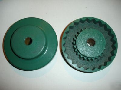 Lot of 2 wood's sure-flex coupling flange 7S 5/8 nos
