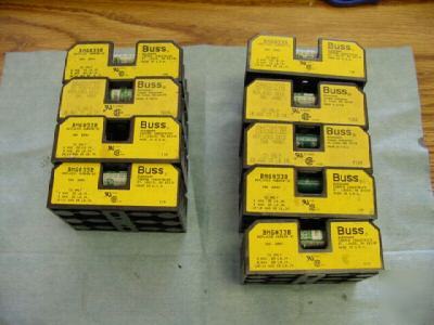 Lot of buss model BM6033B fuseholders, 9 pieces <