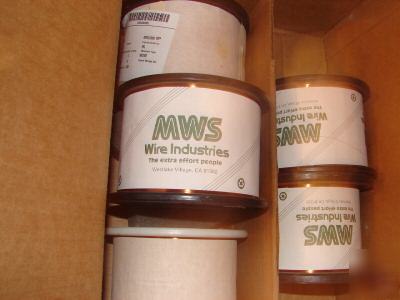 New 2 ibs spool mws awg 32 haptz copper magnet wire - 