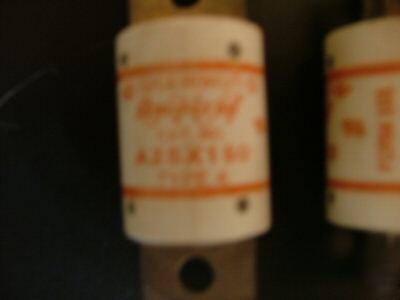 New 6 shawmut amp-trap 150 amps, 250 volt fuse, , in box