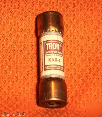 New bussmann tron rectifier fuse kax-4 warranty nnb kax