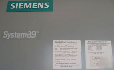 Siemens-furnas motor control center 600V 3PH mlo 800A