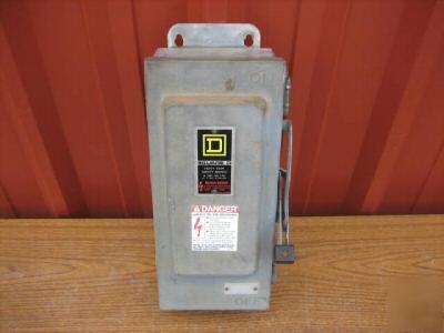 Square d H361AWK safety switch 30 amp disconnect a 3R