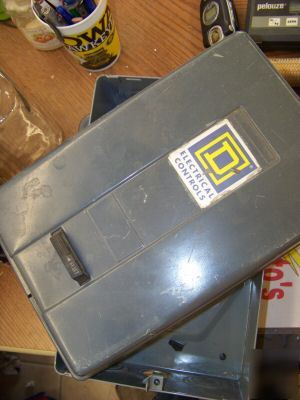 Square d electrical controls enclosure box for starter