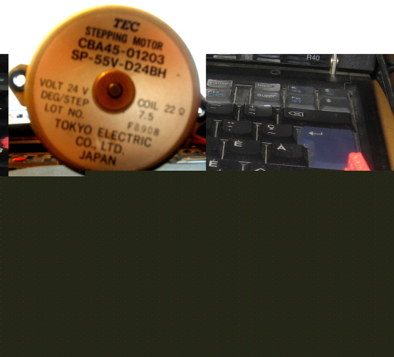 Stepping motor: tec model: CBA45-01203 sp-55V-D24B