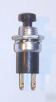 New : 5 x black push button switches push to break 