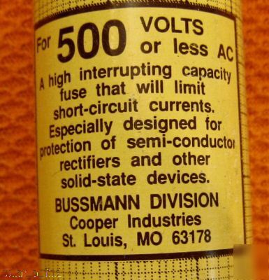 New buss kbh-200 rectifier fuse KBH200 200 amp 600 volt