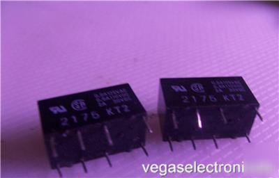 Relay low-signal dpdt pcb 12VDC omron GV5-2-h 12VDC