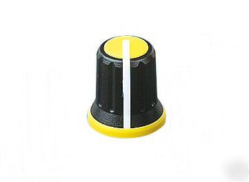 15MM yellow tri colour knob potentiometer variable 6MM