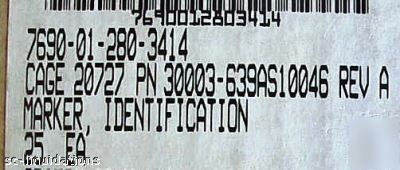 225 x identification marker labels for electrical boxes