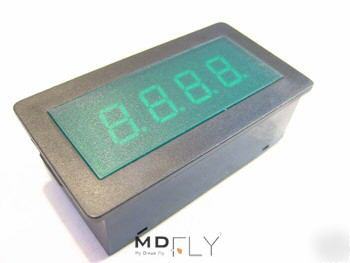 Blue green 0-20V dc digits volt voltage panel meter