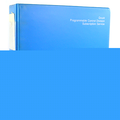 6 gould programmable control service manuals w/binder