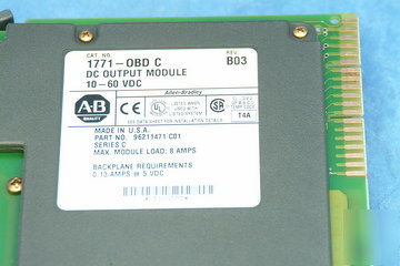 Allen bradley 1771-obd c rev. BO3 1771 iad BO3