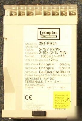 Crompton instruments protector relay 253-PH34