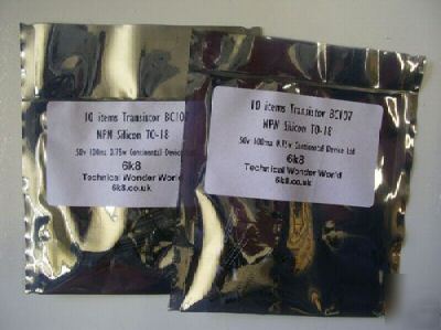 20 items BC107 transistors