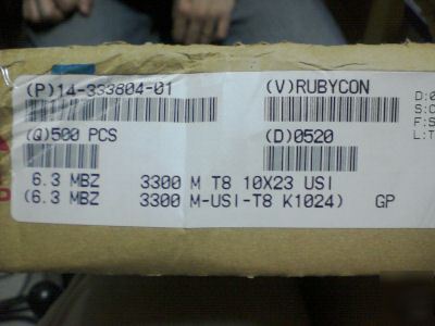 6 rubycon mbz 6.3V 3300UF ultra low esr motherboard cap