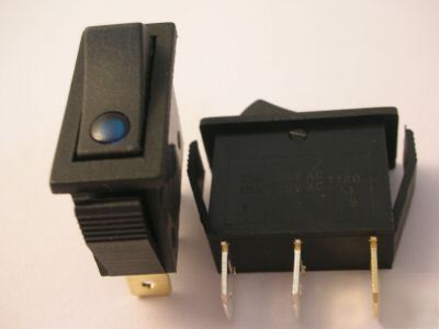 8, blue lighted 20A 125V,15A 250V rocker switch,BL1C