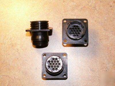 Amp # 206036-1, circular plastic connectors, 16 pins 