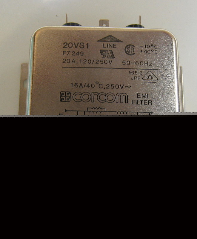 Corcom line rf emi filter 120 240 volts 20VS1 nos 