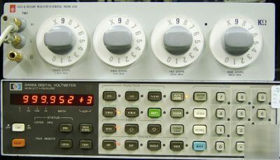 Gr general radio 1433-q decade box, 100 ohms to 1.1MOHM