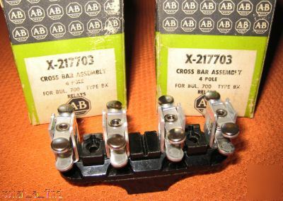 New lot 2 allen bradley x-217703 cross bar asmbly bx